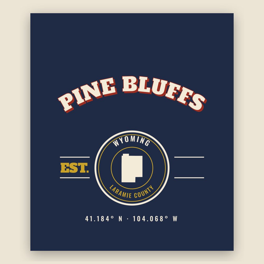 Pine Bluffs Est. Tee