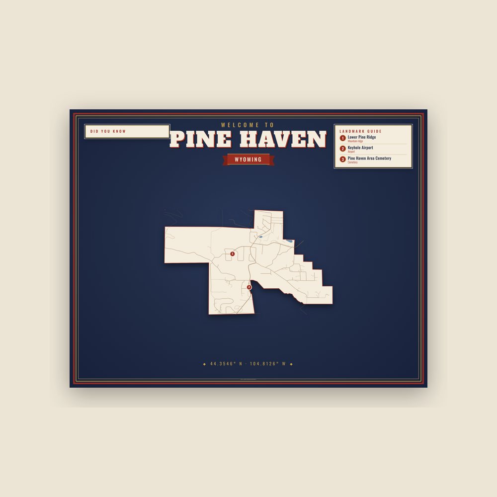 Pine Haven Map Placemat