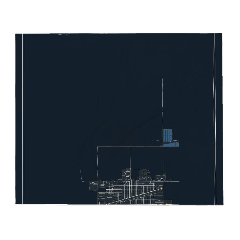 Powell Street Map Throw Blanket