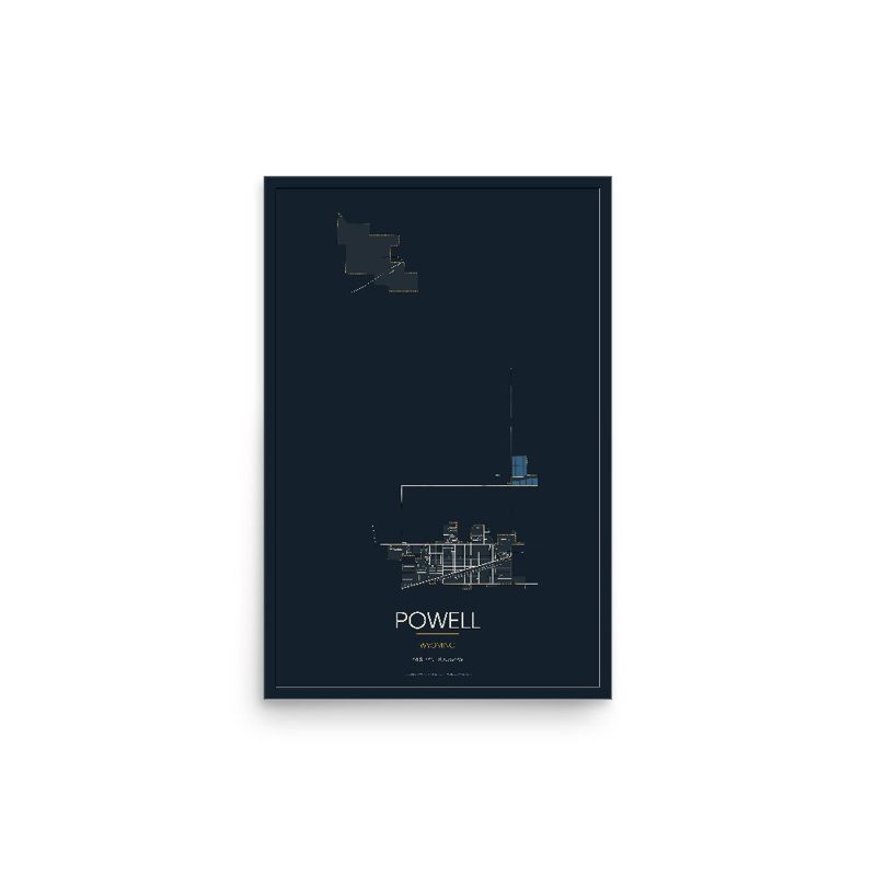 Powell Street Map Poster · Midnight