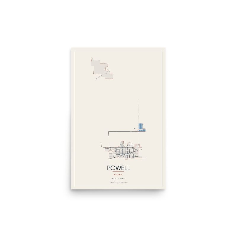 Powell Street Map Poster · Linen
