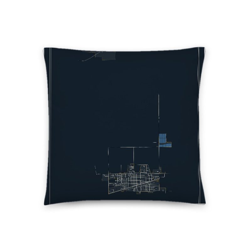Powell Map Throw Pillow