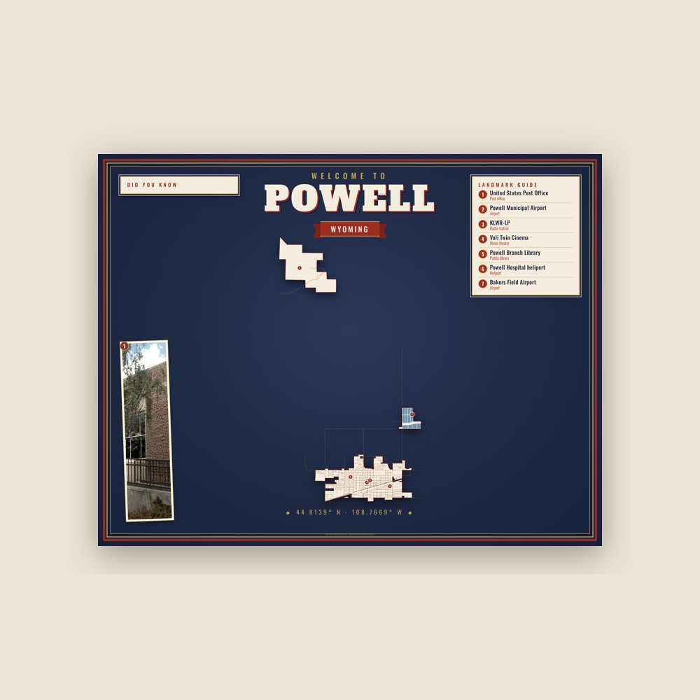 Powell Map Placemat