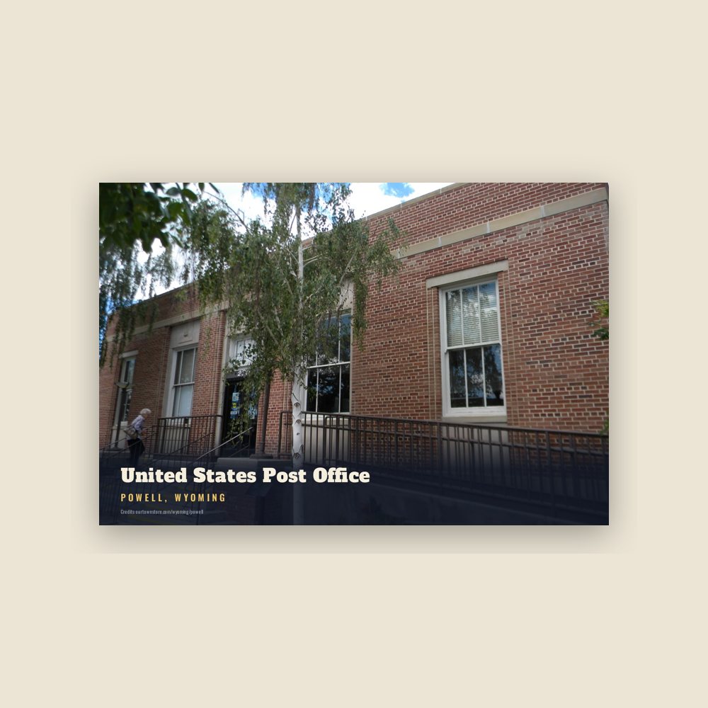 Powell United States Post Office Postcard