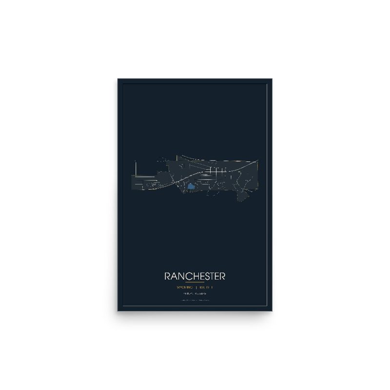 Ranchester Street Map Poster · Midnight