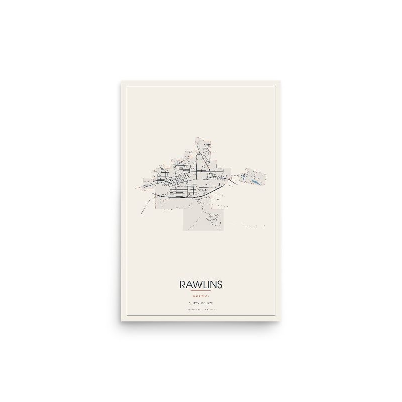 Rawlins Street Map Poster · Linen