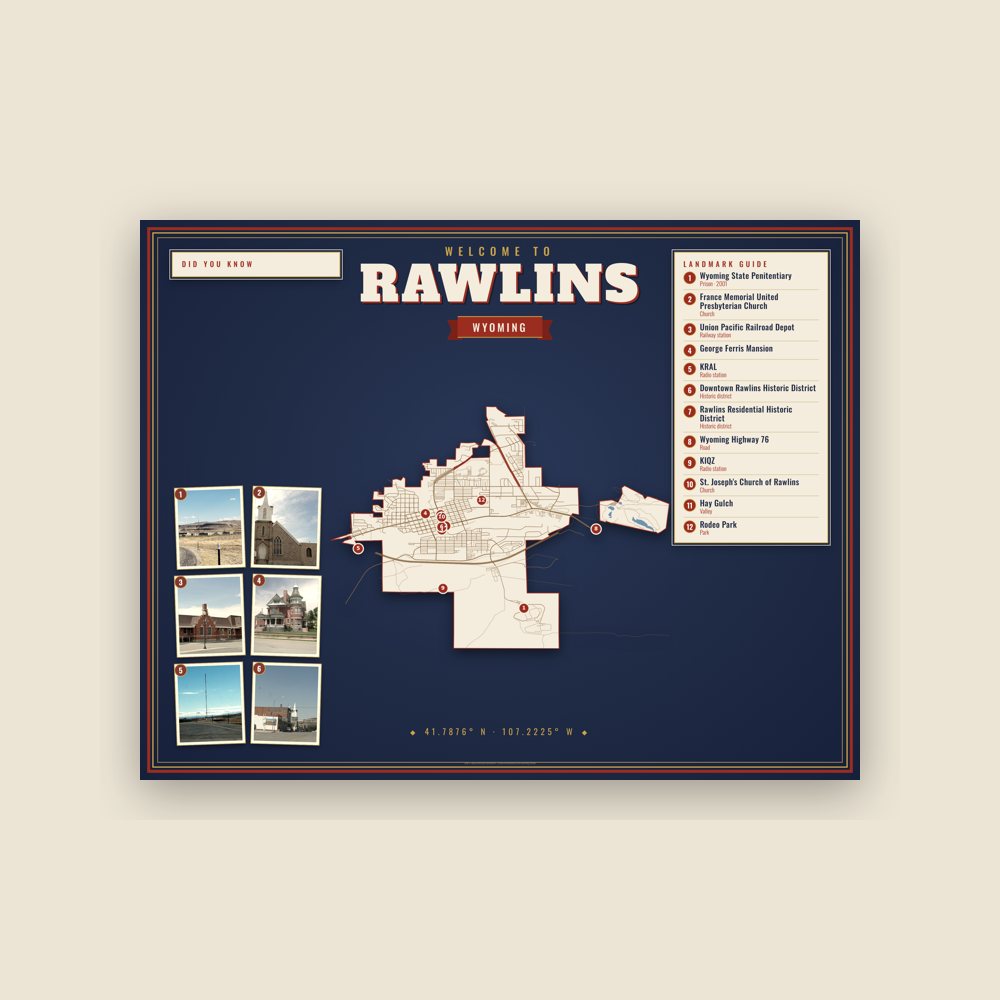 Rawlins Map Placemat