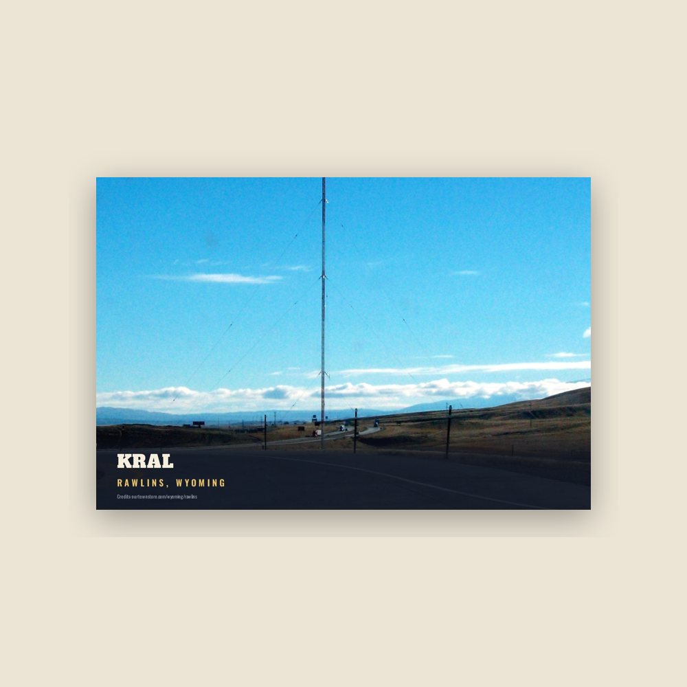 Rawlins KRAL Postcard