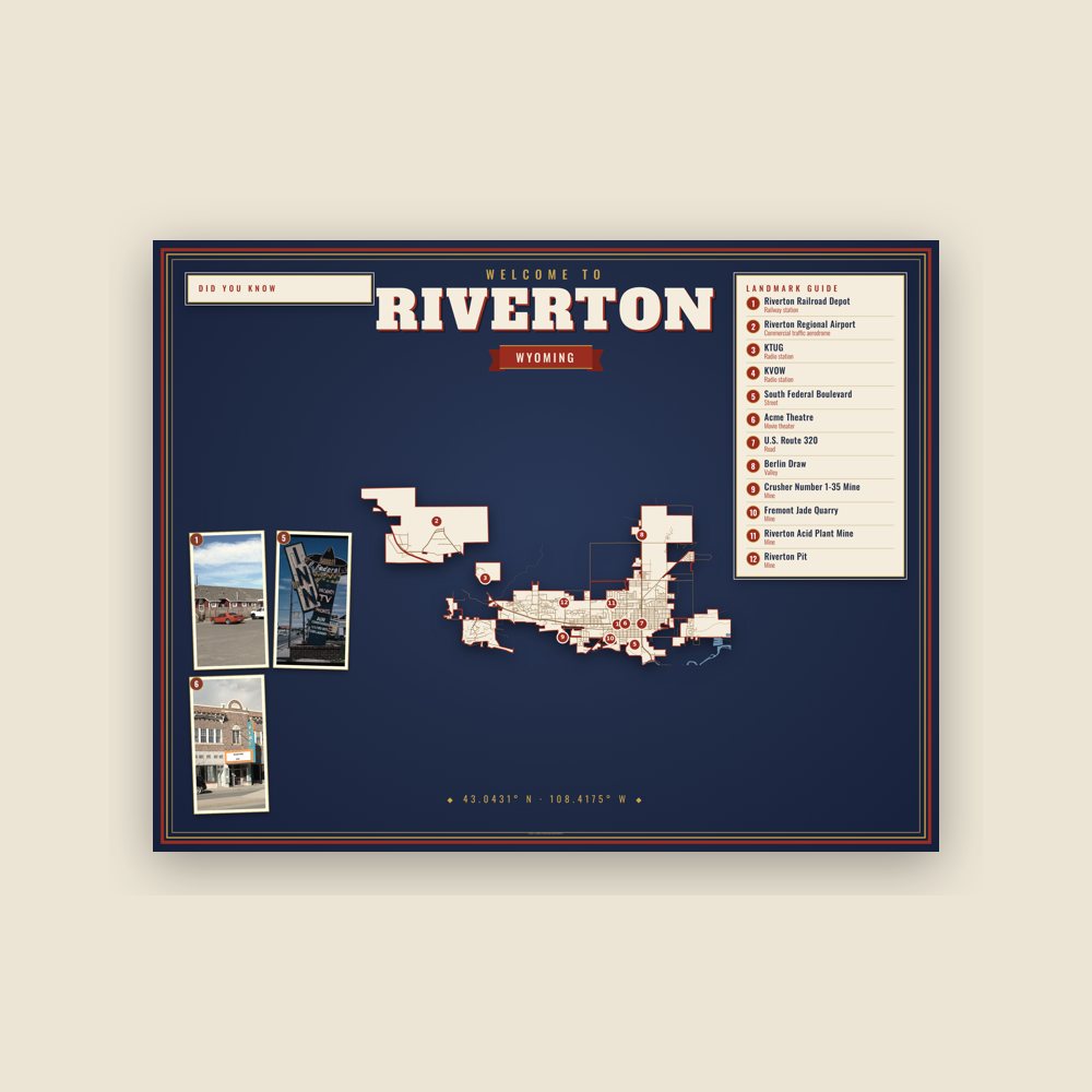 Riverton Map Placemat