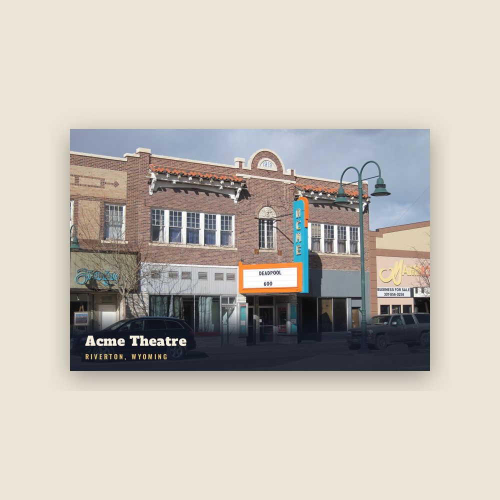 Riverton Acme Theatre Postcard