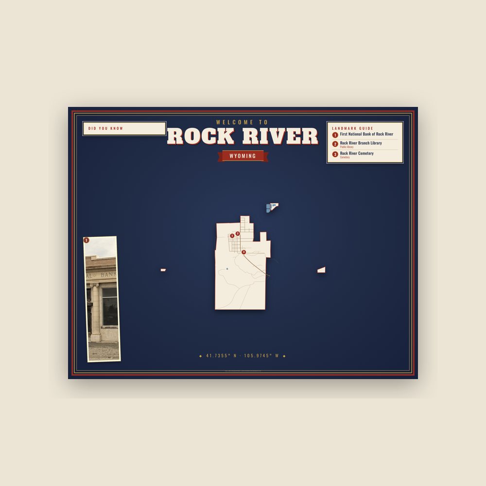 Rock River Map Placemat