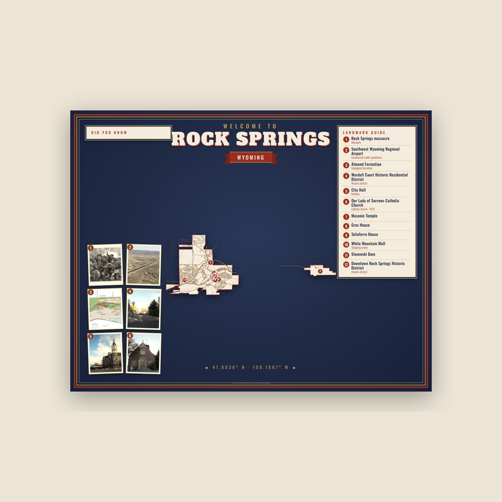 Rock Springs Map Placemat