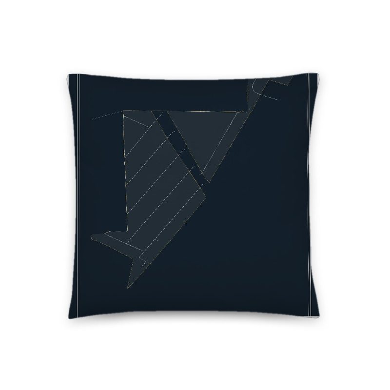 Rolling Hills Map Throw Pillow