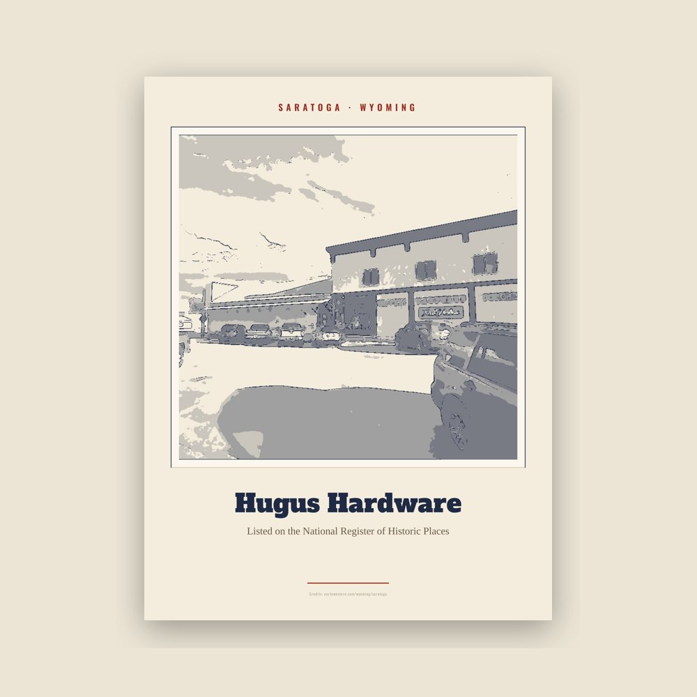 Saratoga Hugus Hardware Landmark Print