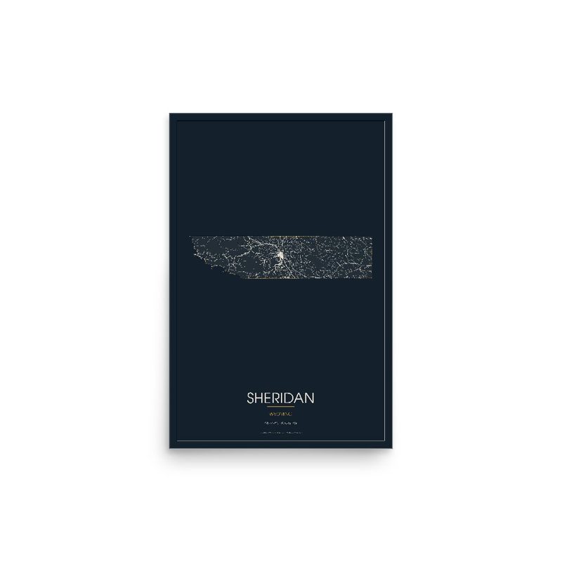 Sheridan Street Map Poster · Midnight