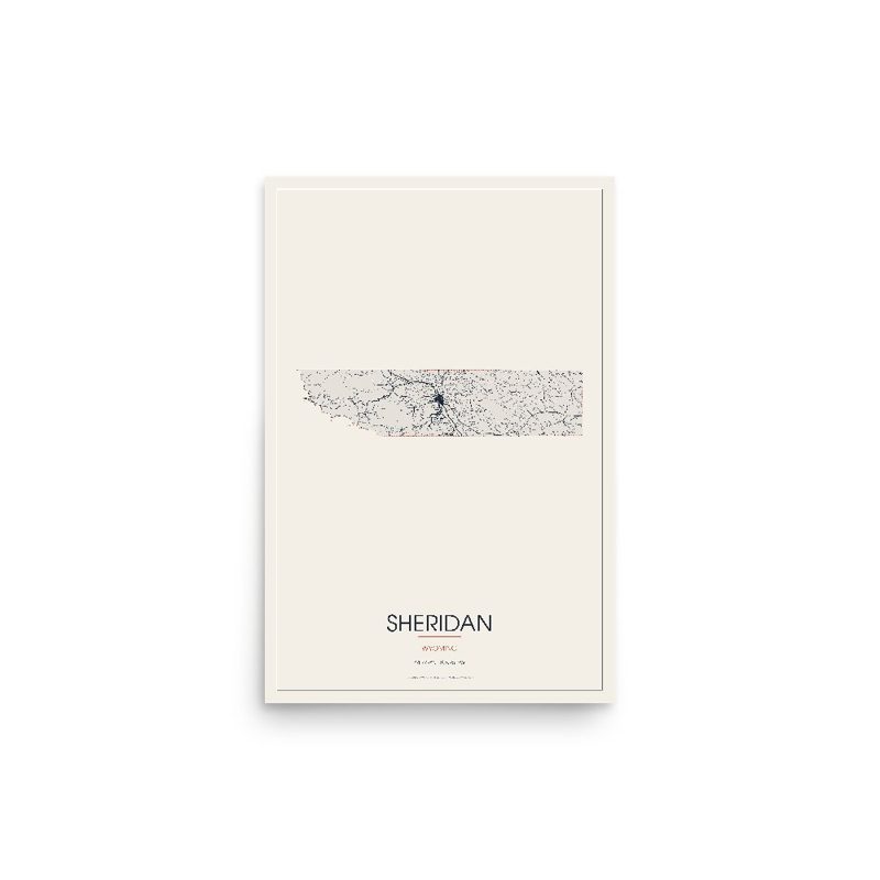 Sheridan Street Map Poster · Linen