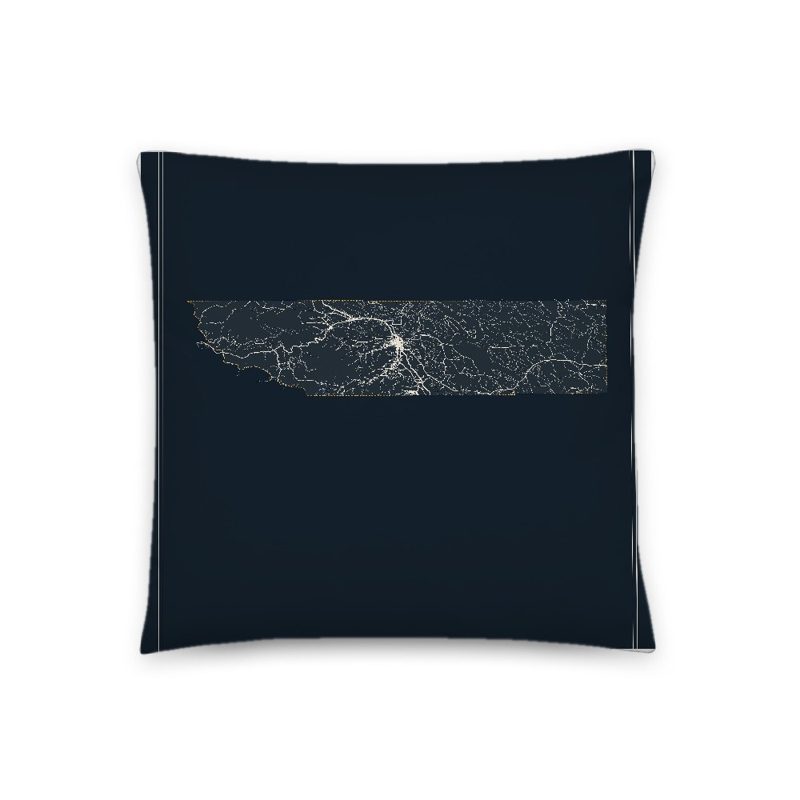 Sheridan Map Throw Pillow
