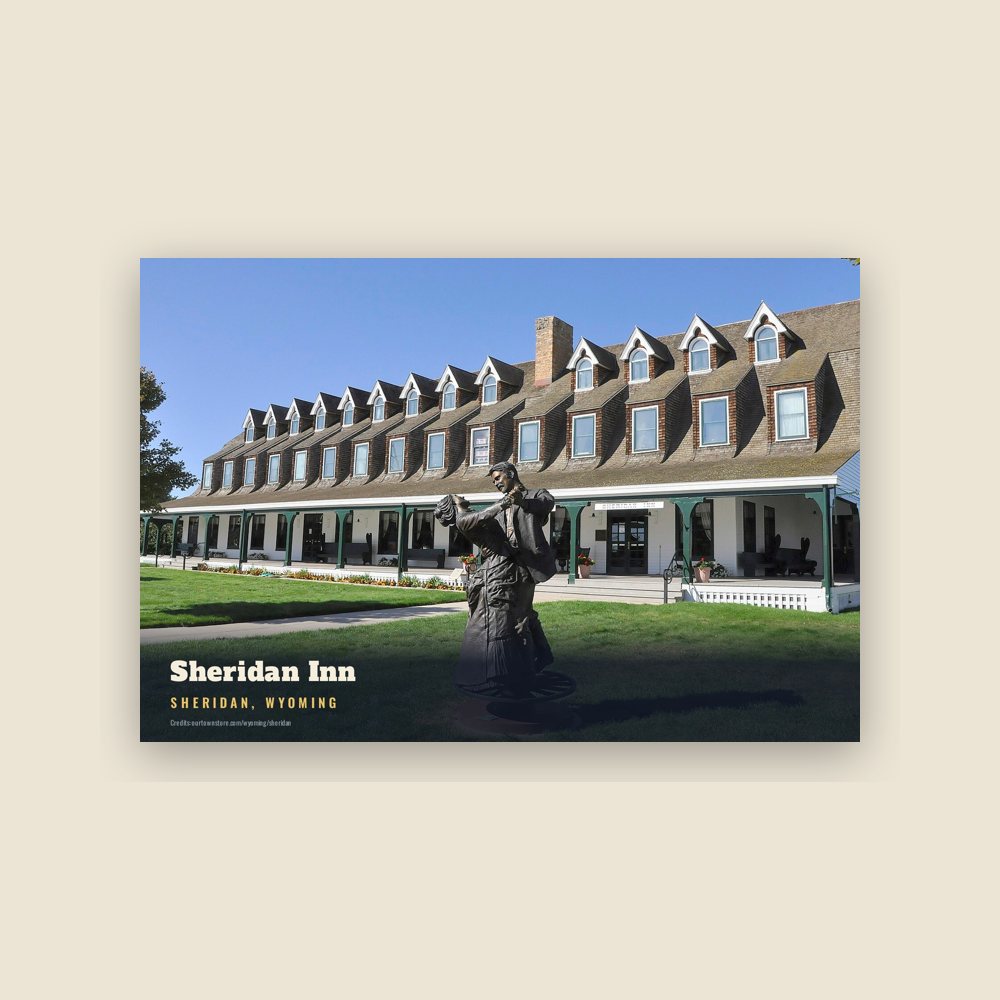 Sheridan Sheridan Inn Postcard
