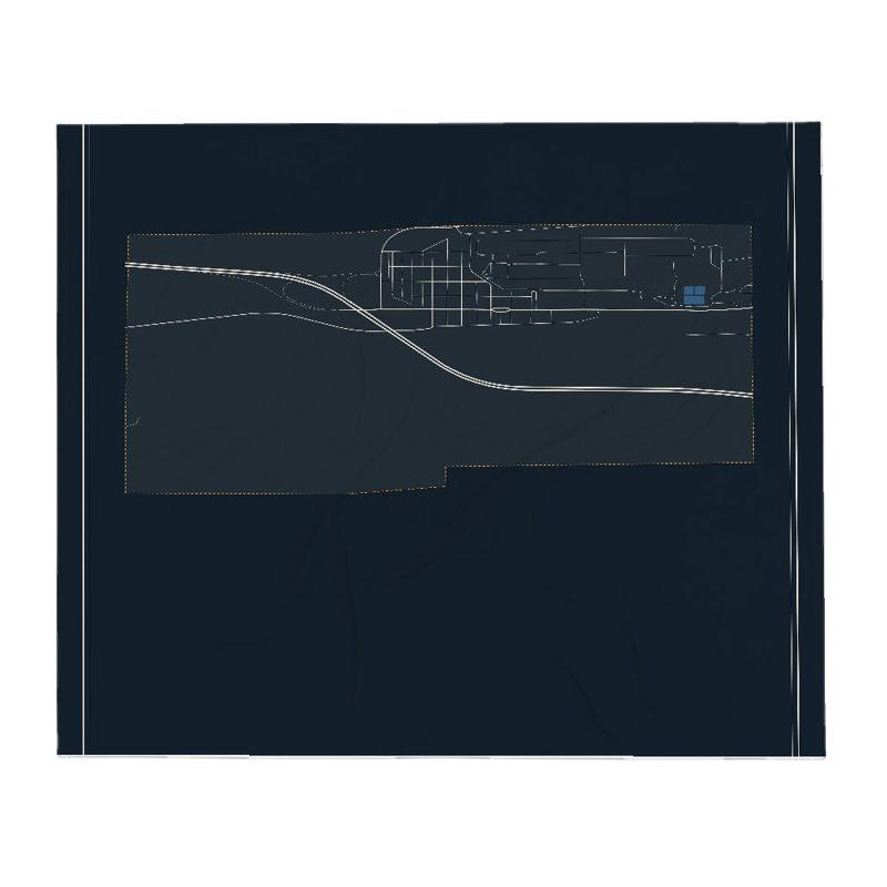 Sinclair Street Map Throw Blanket