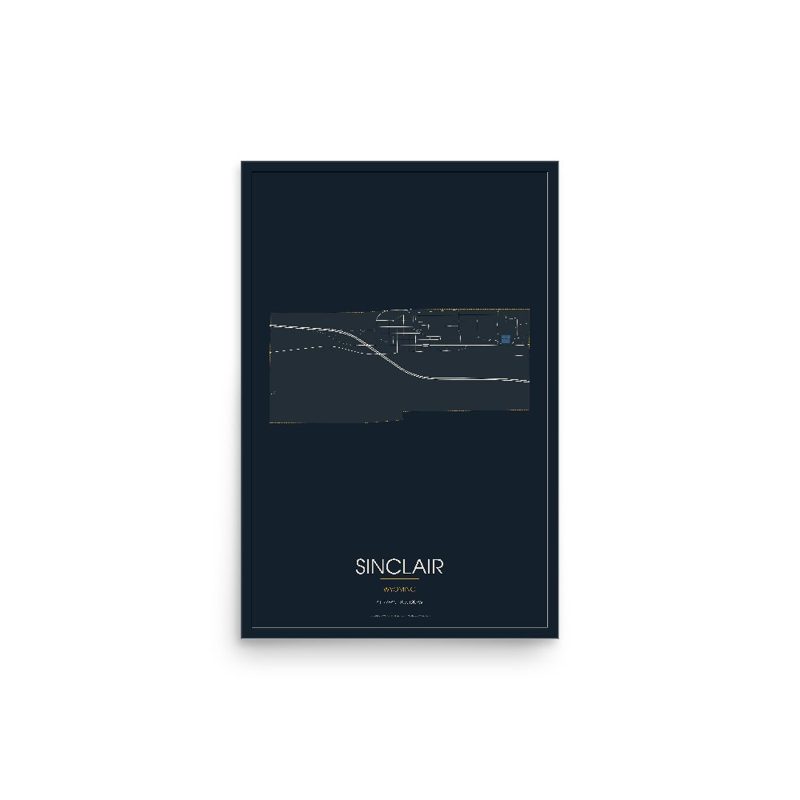 Sinclair Street Map Poster · Midnight