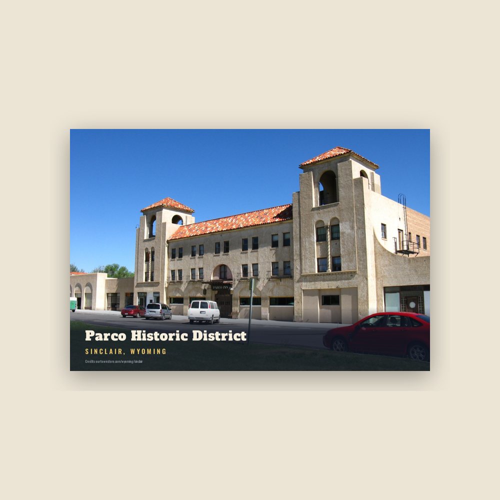 Sinclair Parco Historic District Postcard