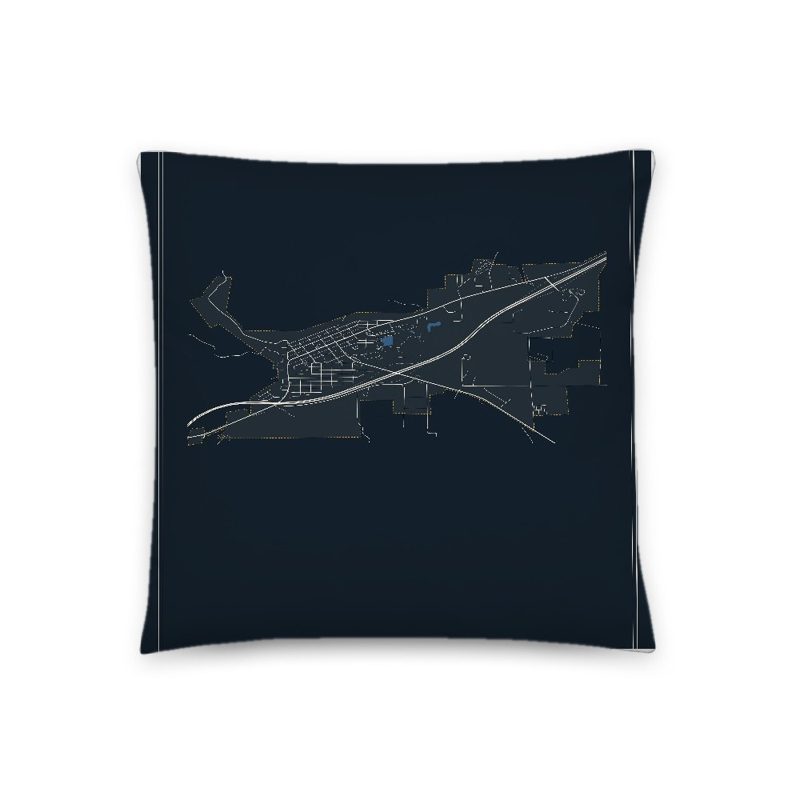 Sundance Map Throw Pillow