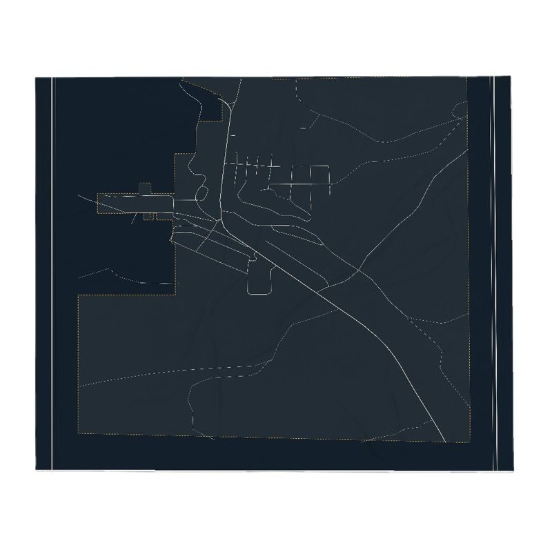 Superior Street Map Throw Blanket