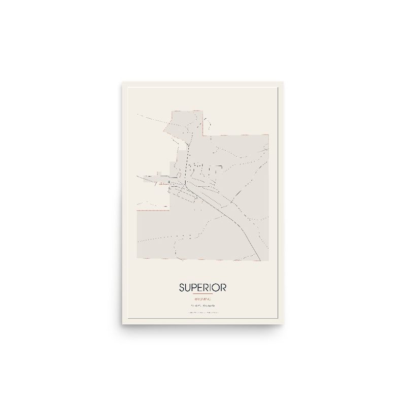 Superior Street Map Poster · Linen