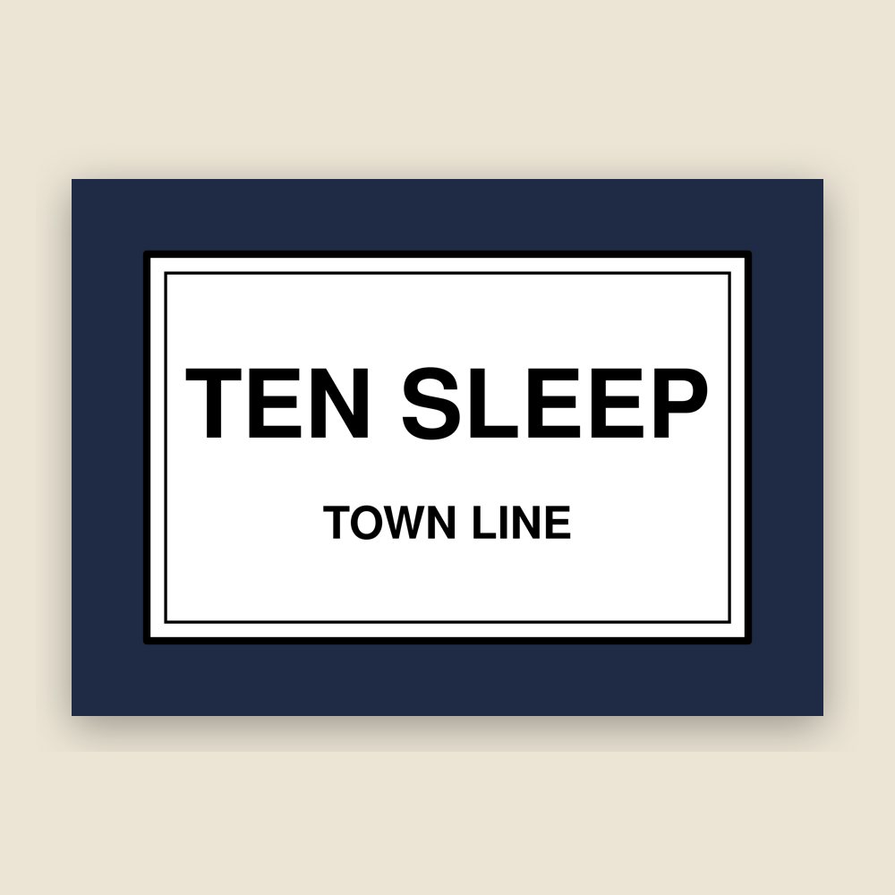 Ten Sleep Town Line Mug