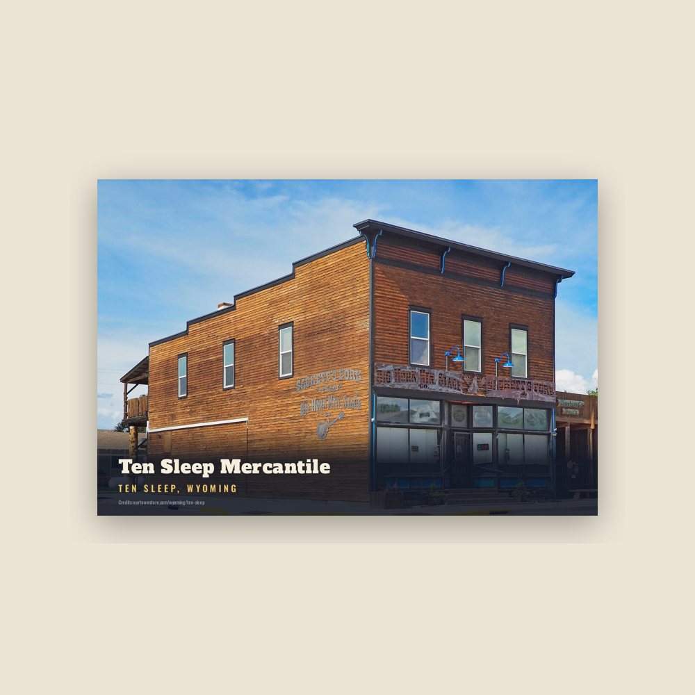 Ten Sleep Ten Sleep Mercantile Postcard