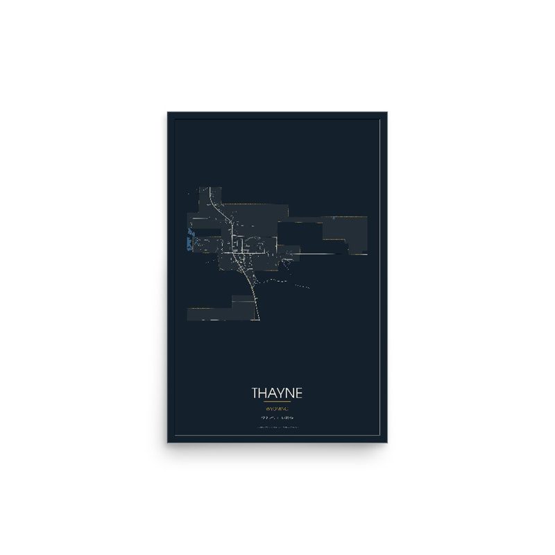 Thayne Street Map Poster · Midnight