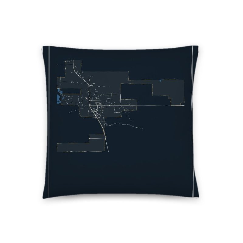 Thayne Map Throw Pillow
