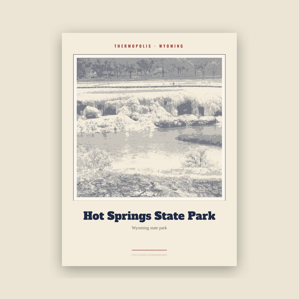 Thermopolis Hot Springs State Park Landmark Print