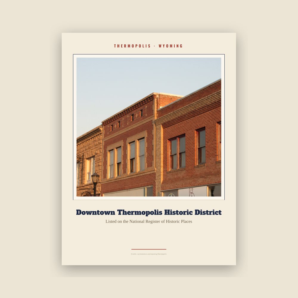 Thermopolis Downtown Thermopolis Historic District Landmark Print