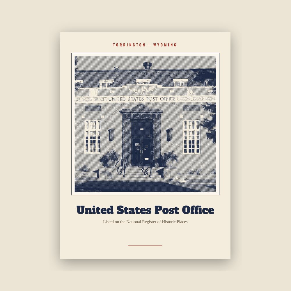 Torrington United States Post Office Landmark Print