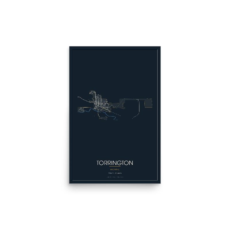Torrington Street Map Poster · Midnight