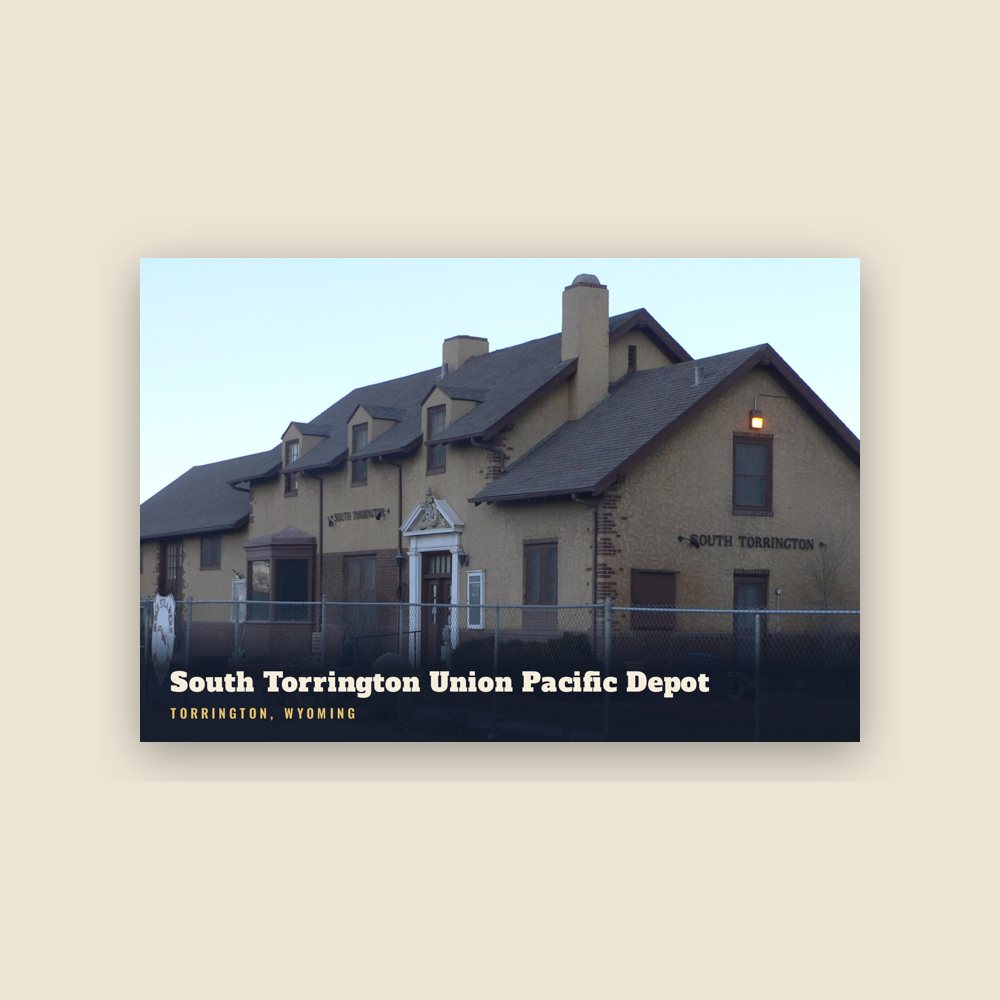Torrington South Torrington Union Pacific Depot Postcard