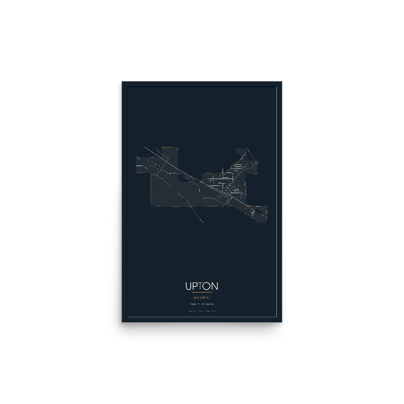 Upton Street Map Poster · Midnight