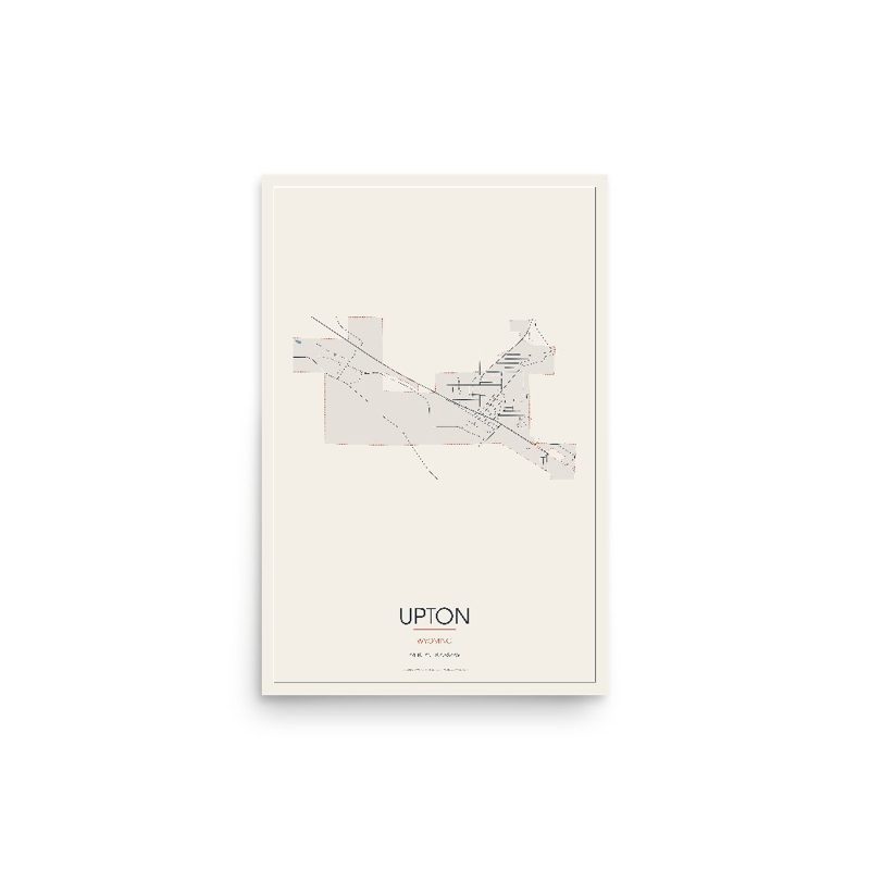 Upton Street Map Poster · Linen