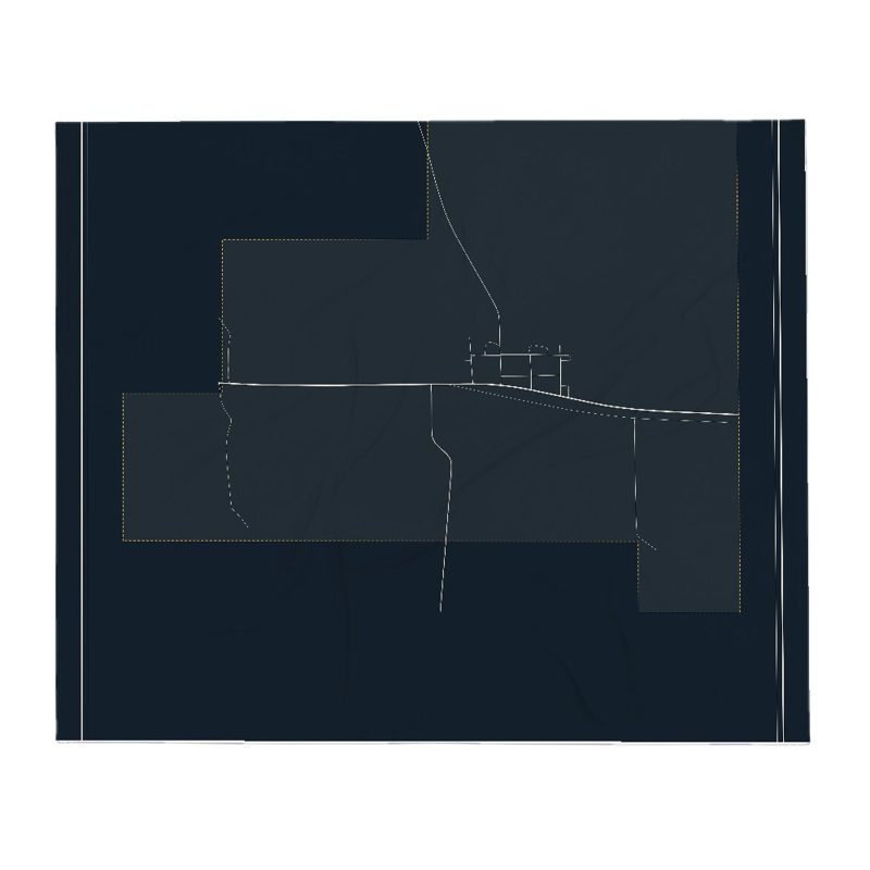 Van Tassell Street Map Throw Blanket