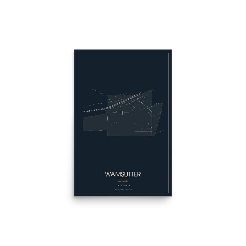 Wamsutter Street Map Poster · Midnight