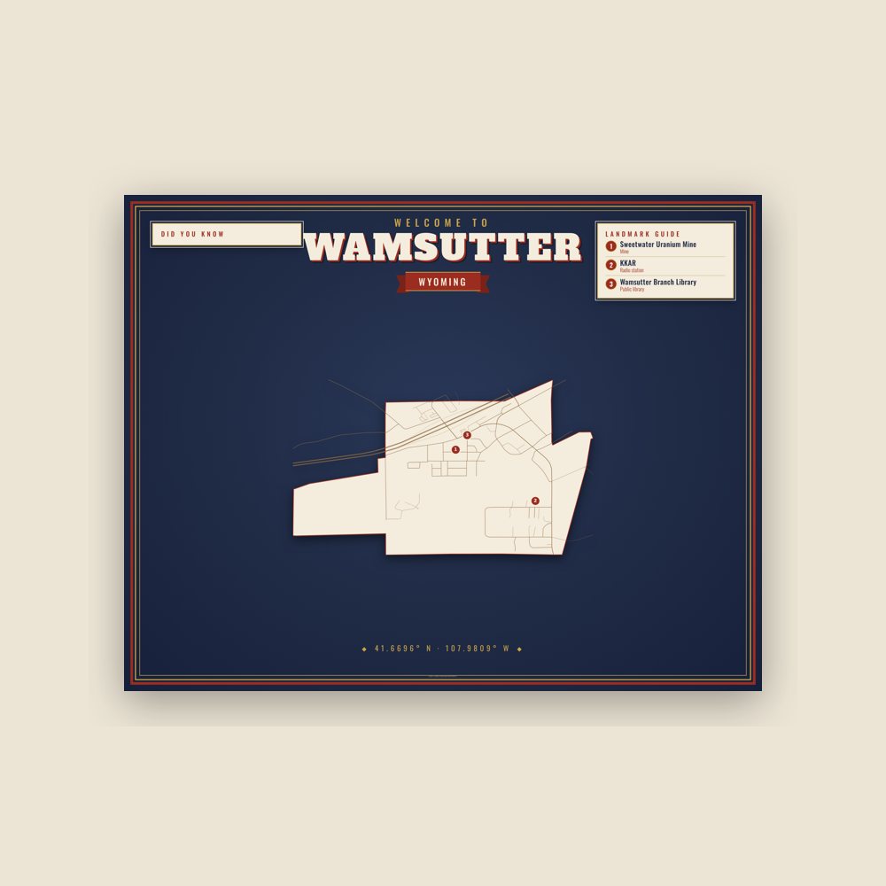 Wamsutter Map Placemat