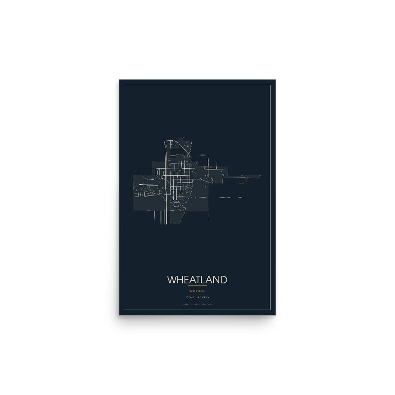 Wheatland Street Map Poster · Midnight