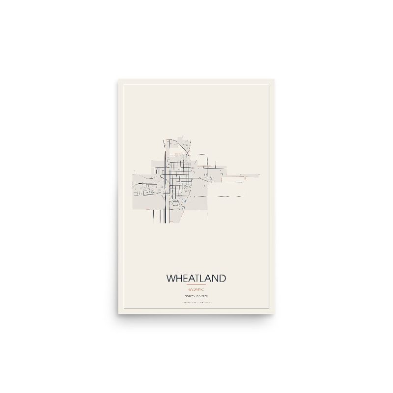 Wheatland Street Map Poster · Linen