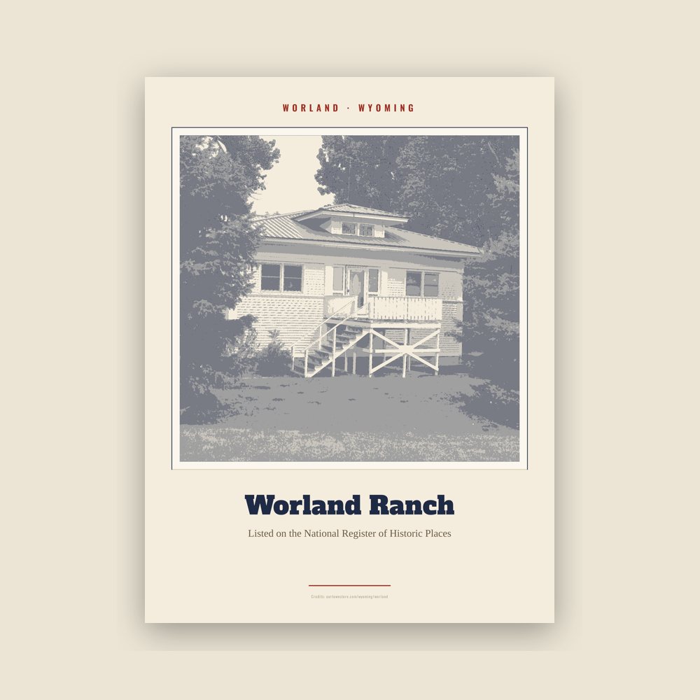 Worland Worland Ranch Landmark Print