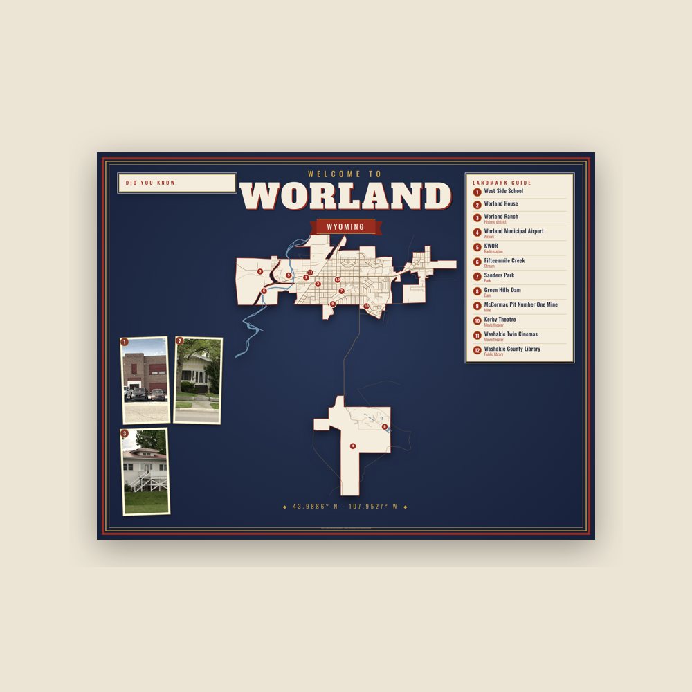 Worland Map Placemat