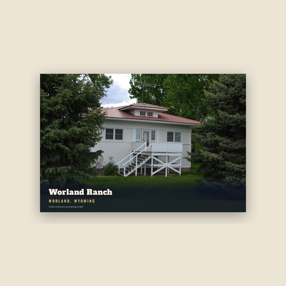 Worland Worland Ranch Postcard