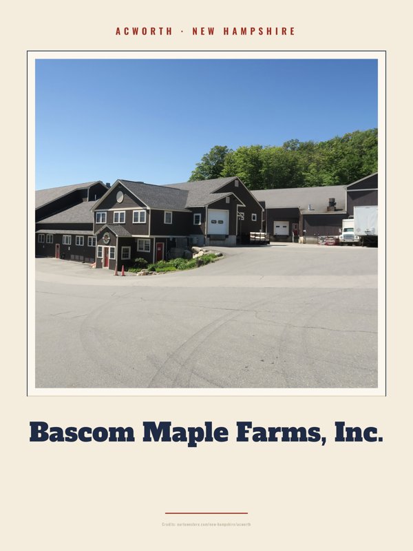 Acworth Bascom Maple Farms, Inc. Landmark Print artwork detail