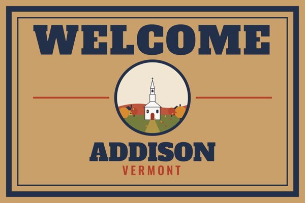 Addison Welcome Doormat artwork detail
