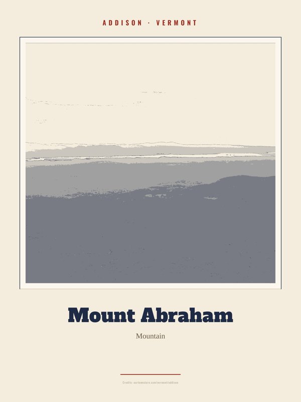 Addison Mount Abraham Landmark Print artwork detail